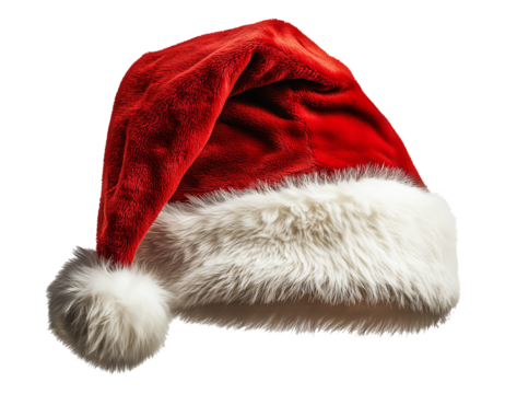 Gorro do Papai Noel em fundo transparente PNG