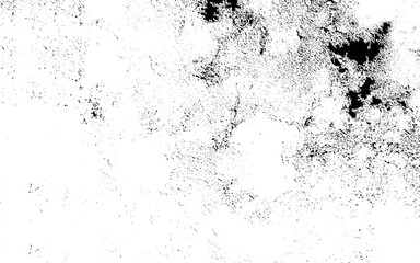 Black grainy texture isolated on white background. Dust overlay. Dark noise granules. Vector illustration.