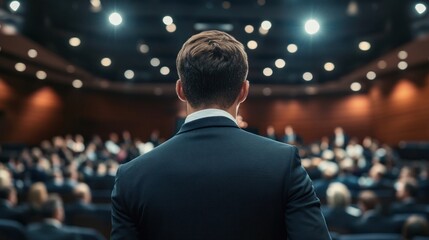 Fototapeta premium Business people at the conference audience speaker person.