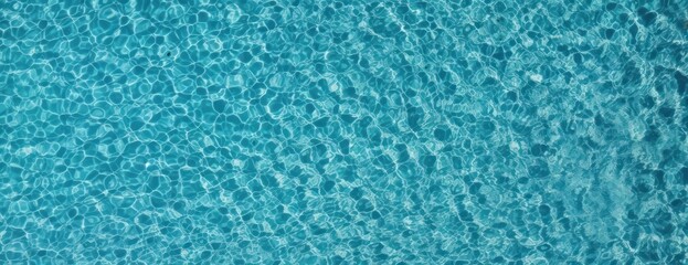 Top view swimming pool water texture recreation refreshing background.