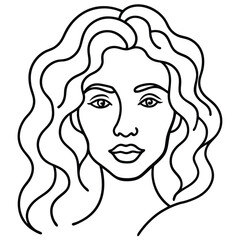 -abstract-woman-s-portrait-with-wavy-hairstyle-and.eps