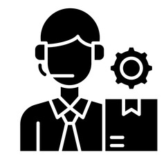 Customer Service  Icon Element For Design

