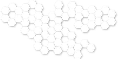 Futuristic 3D White Light  Geometric hexagon Structure Featuring Abstract Polygonal Honeycomb Pattern, Technology-Inspired Design, and a Luxurious, Modern Vector Background for Innovation