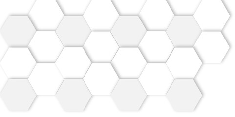 Futuristic 3D White Light and gray  Geometric hexagon Structure Featuring Abstract Polygonal Honeycomb Pattern, Technology-Inspired Design, and a Luxurious, Modern Vector Background for Innovation