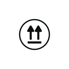 Two Up Arrow Symbol Icon Vector