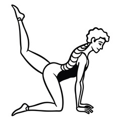 -modern-dancer-performing-a-floor-roll--spine-curv.eps