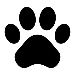 Paw icon,Pet silhouette vector