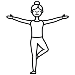 one-line-drawing-of-person-in-eagle-pose--arms-an.eps