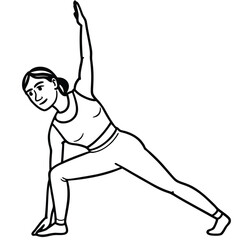 woman doing yoga