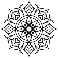 fire-and-flame-themed-mandala-in-symmetrical-trib.eps