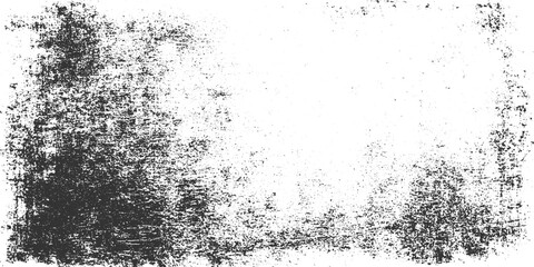 Distressed grunge texture with scattered dark particles and white background rough weathered