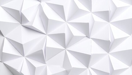 Abstract geometric pattern of white triangles (1)