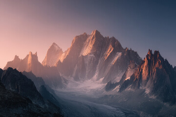 breathtaking sunsets illuminate majestic peaks of alps showcasing natures vibrant palette