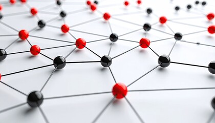 Abstract network of connected points