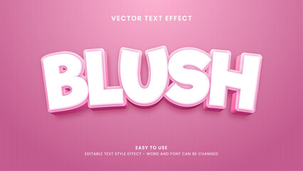 blush editable text effect
