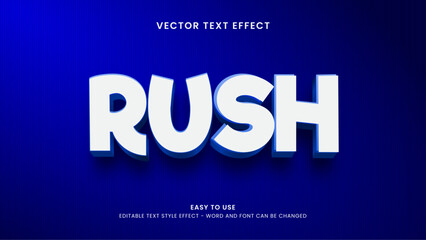 Fototapeta premium rush editable text effect