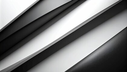 Abstract monochrome layered shapes