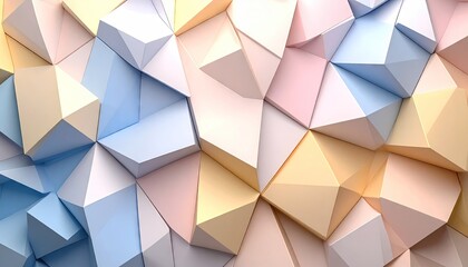 Abstract geometric shapes in pastel colors (4)