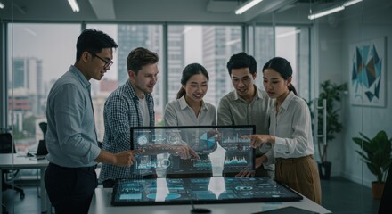 Global Team Leveraging Cutting-Edge Technology for Data-Driven Business Strategy