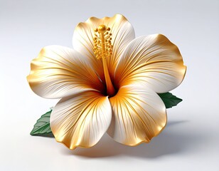 3D rendered hibiscus flower