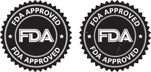 Obraz premium F D A approved seal stamp FDA approved certification, fda approved, seal, stamp, certification, regulation, government, health, safety, quality, assurance, official, mark, emblem, badge, graphic, desi
