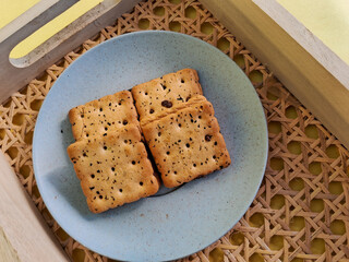 cookies on a plate
