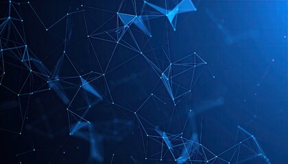 Abstract network of interconnected points and lines (1)