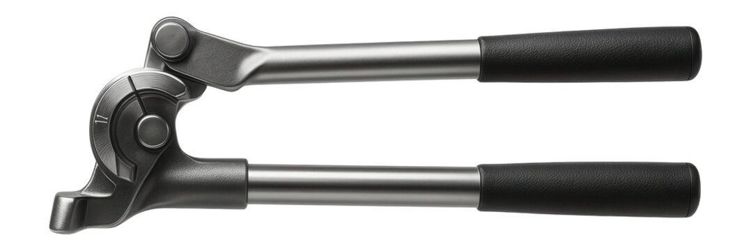Manual tube bender constructed from anodized aluminum for corrosion resistance in outdoor plumbing work.