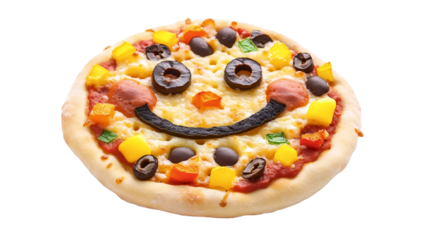 Smiley Face Burger Pizza Fun