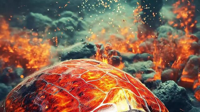 Galaxy Version of turtle world realistis,ai generative