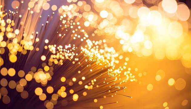 Abstract fiber optic lights