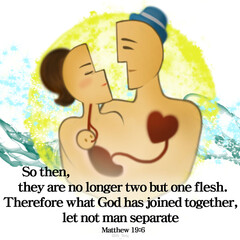 Fototapeta premium 말씀이 그려지는 말씀카드 