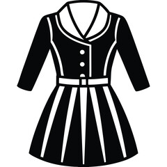 Flat Style Women's Clothing Assortment on White Background