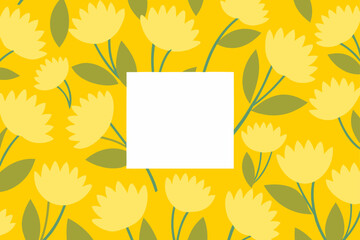 Yellow Daisies Border flowers floral