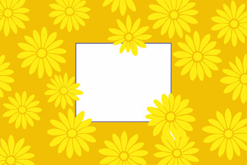 Yellow Daisies Border flowers floral