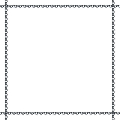 Obraz premium Mシングルチェーンの直線スクエアフレーム