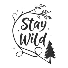 Typography Design – Outdoors Typography T-shirt Design, Adventure Awaits