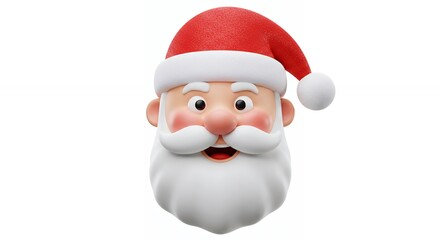 Cartoon santa claus head