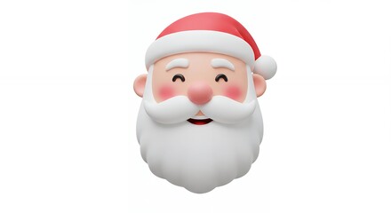 Santa claus cartoon face illustration