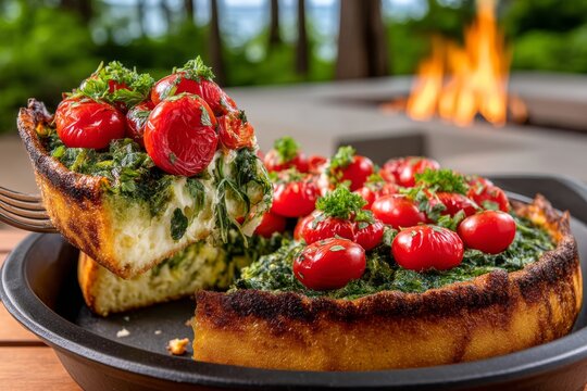 Reflexi&oacute;n sobre la soledad en la cocina con un sart&eacute;n de hierro fundido y verduras asadas