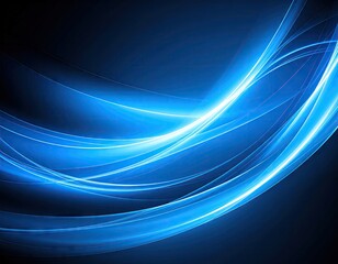 Abstract flowing light trails