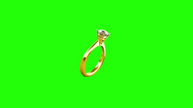 diamond gold engagement ring