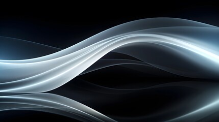 Abstract background with flowing blue and white waves, creating a dynamic and elegant design.