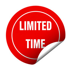 Limited Time Red Sticker Icon