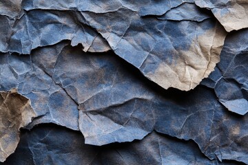 Abstracted Fabric Texture: A captivating visual exploration of a wrinkled, torn fabric texture, revealing intricate patterns, inviting tactile interaction and creative concepts.