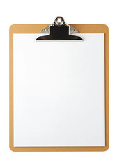 Blank Clipboard Isolated Mockup