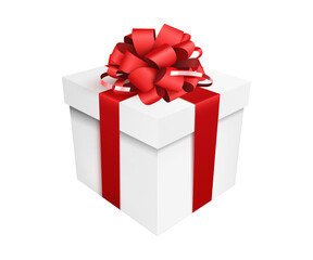 Giftbox with red bow