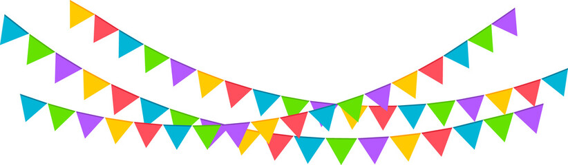Festive flag garland