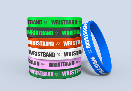Wristbands Mockup Template