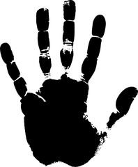 hand print with shadow